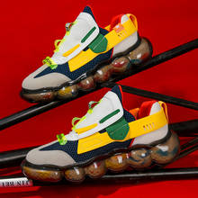 Zapatillas de correr transpirables para Hombre, calzado de entrenamiento para exteriores, con suela de palomitas de maíz, novedad 2024 - compra barato