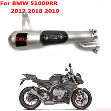 Para BMW S1000RR 2017 2018 2019 AK motocicletas silenciador de escape 304 acero inoxidable no destructivo modificado escape 2024 - compra barato