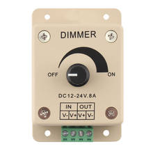 12V DC LED Dimmer Switch 220V Voltage Regulator DC-DC 12V 24V 8A Speed Stabilizer LED Controller Adjustable LED Power Source 2024 - buy cheap