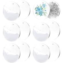 100 Pieces 2 Inch Clear Acrylic Keychains Blanks with Hole,Durable Acrylic Disc Perfect for DIY Crafts(1/8 Inch Thick) 2024 - buy cheap