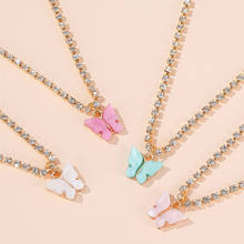 Модные эффектные ожерелья-бабочки, подвески для женщин, Коктейльные Вечерние ожерелья Mujer, корейское ожерелье, свадебные ювелирные изделия, подарки 2024 - купить недорого