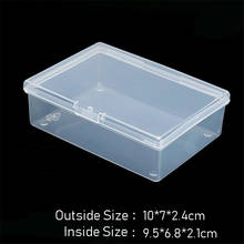 10*7*2.4cm Transparent plastic boxes playing cards container PP storage case packing poker game card box for Board games 2024 - buy cheap