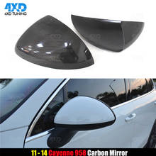 958 Carbon Fiber Mirror Cover For Porsche Cayenne 958 Carbon Mirror cover Rear Side View Caps Add on Style 2011 2012 2013 2014 2024 - buy cheap