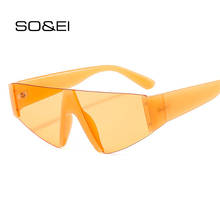 SO&EI Fashion Cat Eye Semi-Rimless Sunglasses Women Retro Candy Color Female Eyewear Brand Designer Men Sun Glasses Shades UV400 2024 - buy cheap