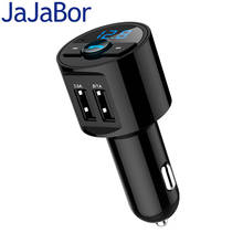 Jajajabor, transmissor modulador fm, carregador usb rápido 3.6a, bluetooth, kit automotivo, a2dp, áudio, música, reprodutor de mp3, telefone, sem fio 2024 - compre barato