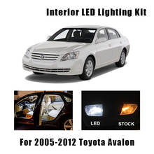 Kit de luz LED blanca para coche, mapa Interior de 12 bombillas, para Toyota Avalon 2005-2009 2010 2011 2012, espejo de carga, lámpara de licencia para puerta 2024 - compra barato