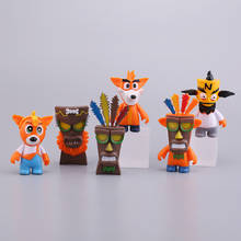 6 шт./компл. Crash Bandicoot Коллекционная модель игрушки ПВХ фигурка игрушки для детей подарок на день рождения Рождество 2024 - купить недорого