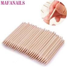100PCS Nail Wood Clean Stick For Cuticle,Pusher,Remover Double-Head Orange Wood Sticks Manicure Pedicure Care Nail Art Tools @Y4 2024 - buy cheap