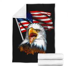 Eagle 3d printed fleece blanket for Beds Hiking Picnic Thick Quilt Fashionable Bedspread Sherpa Throw Blanket 02 2024 - buy cheap