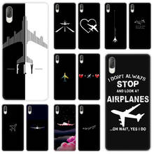 Aircraft Airplane fly patterned Hard Case For Sony Xperia L1 L2 L3 X XA XA1 XA2 XA3 Ultra 10 Plus E5 XZ XZ1 XZ2 Compact XZ3 XZ5 2024 - buy cheap