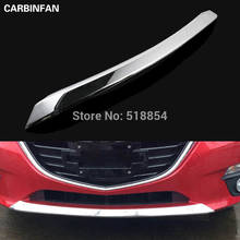 ACCESSORIES FIT FOR MAZDA 3 M3 2014 2015 CHROME FRONT BUMPER PROTECTOR LIP SPOILER COVER TRIM MOLDING GARNISH GUARD GRILLE 2024 - buy cheap