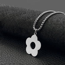 Fashion retro flower hip hop necklace men and women trendy wild pendant hot sale 2024 - buy cheap