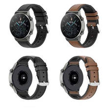 Correa de cuero para HUAWEI Watch GT 2 Pro GT2 2e, accesorios para Samsung Galaxy Watch 46mm 3 Gear S3 Amazfit GTR 47MM, 22mm 2024 - compra barato