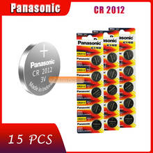 15 X original brand new battery for PANASONIC cr2012 3v button cell coin batteries for watch computer cr 2012 2024 - buy cheap