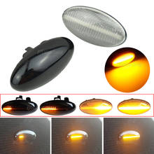 For Peugeot 307 206 207 407 107 607 1007 Citroen C1 C2 C3 C5 LED Dynamic Turn Signal Side Marker Light Sequential Blinker Lamp 2024 - buy cheap