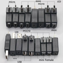 1 шт. микро/мини USB или USB 2,0 Мужской Женский принтер usb разъем питания зарядный адаптер для телефона MP5 и т. Д. 2024 - купить недорого