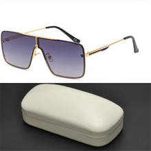 KAPELUS-gafas de sol para hombre, lentes de sol de una pieza, de celebridad, Incluye caja de cuero blanco, 1272 2024 - compra barato