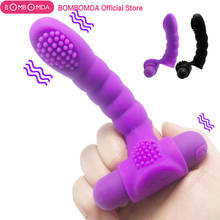 USB Rechargable Finger Sleeve Vibrator Sex Toys For Woman G Spot Clitoris Stimulation Brush Finger Vibrator Vagina Masturbator 2024 - buy cheap