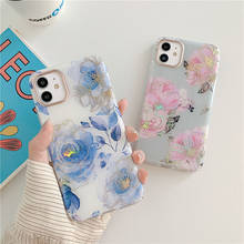 Capa de celular vintage com folhas e flores, capinha retrô floral à prova de choque para iphone 11 11pro max xr xs max x 7 8 plus 11pro se 2020 2024 - compre barato