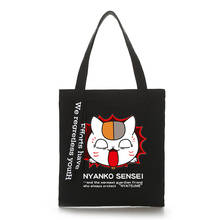 Women's natsume yuujinchou handbags cute shoulder handbag high quality canvas shoulder bag for lady handbags big tote bag 2024 - buy cheap
