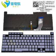 KR Korean RGB Replacement keyboards for ASUS ROG STRIX SCAR III G731 GU G731GT Light blue keyboard New V185062BS1 0KNR0 661SKO00 2024 - buy cheap