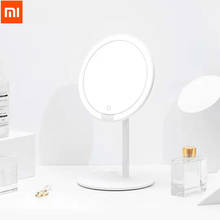 Xiaomi mijia портативное светодиодное зеркало для макияжа с регулируемой яркостью запатентованная окружающая Светодиодная лампа Breads Ra 92 * Беспроводная HD косметика 2024 - купить недорого