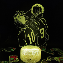 Haikyuu tobio kageyama e hinata sapyo, anime 3d, luzes noturnas, presente criativo divertido para amigos, lâmpada de lava, decoração de mangá 2024 - compre barato