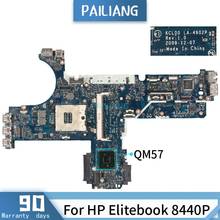 PAILIANG материнская плата для ноутбука hp Elitebook 8440P Core QM57 материнская плата LA-4902P 594028-001 tesed DDR3 2024 - купить недорого