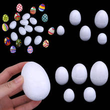 Espuma de isopor para decoração, espuma de isopor para ovos diy dia de natal ou decoração da páscoa 10 tamanhos 3-7cm, artesanato branco diy 2024 - compre barato