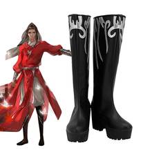 Anime Tian Guan Ci Fu Xie Lian Cosplay Costume Shoes  Xie Lian Hua Cheng White Black High heels Shoes BootsHalloween Props 2024 - buy cheap