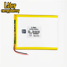 35100150 3.7V 6000MAH (polymer lithium ion battery) Li-ion battery for tablet pc 7 inch 8 inch 9inch 35100150 2024 - buy cheap