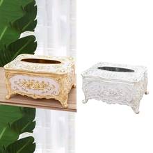 Acrylic Tissue Box Universal Luxury European Paper Rack Office Table Accessories Home Office KTV Hotel Car Case Holder Gold 2024 - buy cheap
