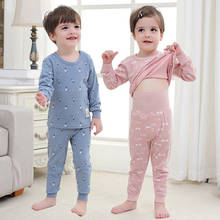 Novo algodão crianças pijamas conjuntos bebê meninas meninos roupas dos desenhos animados crianças sleepwear manga longa tops + calças 2pcs pijamas infantil 2024 - compre barato