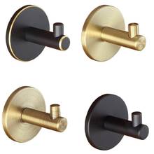 Solid Brass Brushed Gold Coat Hook Nordic Simple Clothes Hook Wall Hook For Kitchen, Bathroom, Living Room Matte Black Robe Hook 2024 - buy cheap