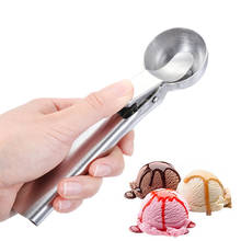 1pc colher de sorvete de aço inoxidável colher de sorvete de metal sorvete biscoito colher melão frutas baller fabricante de bolas de gelo ferramentas de cozinha 2024 - compre barato