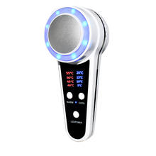 Instrumento de belleza de fotones caliente y frío recargable, martillo ultrasónico LCD, dispositivo de belleza Facial para el cuidado de la piel para el rejuvenecimiento, nuevo 2024 - compra barato