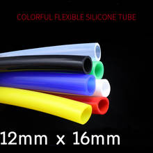 Tubo de silicona Flexible colorido ID 12mm x 16mm OD, Conector de tubo suave de goma para agua, bebida, leche y cerveza, no tóxico, Grado Alimenticio 2024 - compra barato