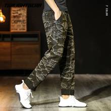 High Quality Cotton Cargo Pants Men Camo Trousers Male Multi-Pocket Solid Streetwear Casual Pants Men's Clothing AS3362 2024 - buy cheap