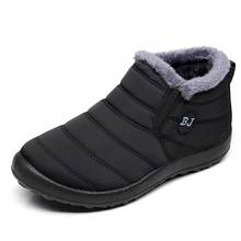 Botas masculinas 2021 botas de inverno de pelúcia quente homens manter fundo antiderrapante à prova dwaterproof água sapatos masculinos botas hombre calçados de inverno 2024 - compre barato