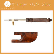 BOWORK Baroque Style Violin Bow Frog Violin Ebony & Snakewood Bow Parts For Violin Making W/Frog Screw 2024 - buy cheap