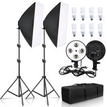 SH Photography Softbox Lighting Kit Four Lamp Softbox Kit 50x70CM Soft Box Equipment E27 Base For Photo Studio Kit Shooting 2024 - buy cheap