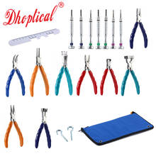 eyeglasses pliers set super value adjust nose pad  frame leg 9 matt glasses pliers +7 screwdriver +1 ruler 2024 - buy cheap