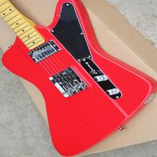 High quality Firebird electric guitar, red high gloss paint, body neck split connection, free transportation 2024 - buy cheap