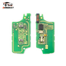 Dandkey placa de circuito remoto para peugeot, 10 peças fsk/ask 2/3 botões 407 407 307 308 607 para citroen c2 c3 c4 c5 ce0536 ce0536 2024 - compre barato