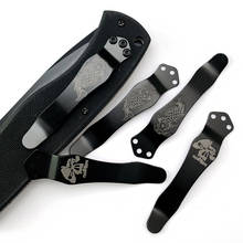 Tc4 Titanium Alloy Koi Design Back Pocket Knife Clip for Zt FOR Butterfly 551 ZT0620 0630 EM Knife 2024 - buy cheap