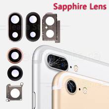 Original Sapphire Crystal Back Rear Camera Glass Ring For iPhone 7 8 Plus Camera Lens Ring Cover Replacement 2024 - buy cheap