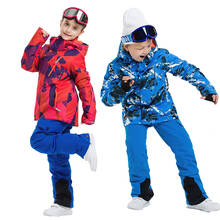 Children's Ski Suit Winter Boy Outdoor Snowboard Jacket Waterproof Girl Skiing Set Snow Pants Kids Sportswear Warm Windproof 2024 - buy cheap