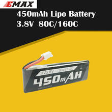 EMAX 1S 450mAh 3.8V 80C/160C HV Lipo Battery PH2.0 Plug for 
EMAX Nanohawk X Tinyhawk II Race Indoor FPV Racing Drone 2024 - buy cheap