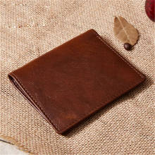 Luxury Mens Wallet Leather Genuine Fashion Short Bifold Wallet Men Casual Soild Carteira Male Partmonee With Coin Pocket Purse 2024 - buy cheap