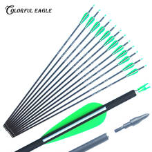 Carbon arrows 28inches/30Inches/31inches Spine 500 Archery or Compound Recurve Bow practice shooting 2024 - buy cheap